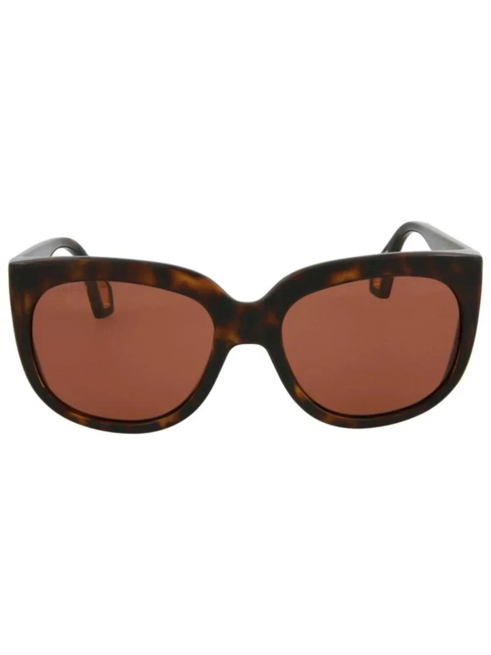 New Gucci Women's Sunglasses Square Rectangle Injection Frame Havana Havana